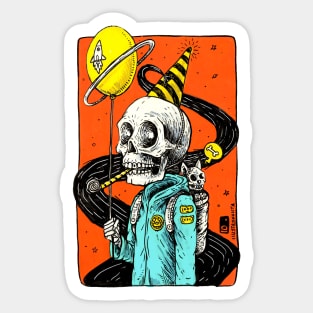 Happy skull Sticker